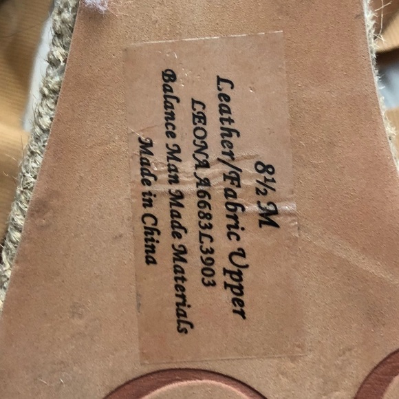 Sam Edelman Tie Up Straw Wedges Genuine Leather - Picture 7 of 9